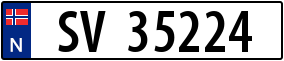 Truck License Plate
